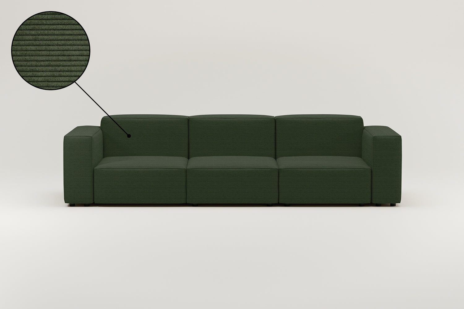 Stoffbezug - Modulares Sofa Harvey 4-Sitzer