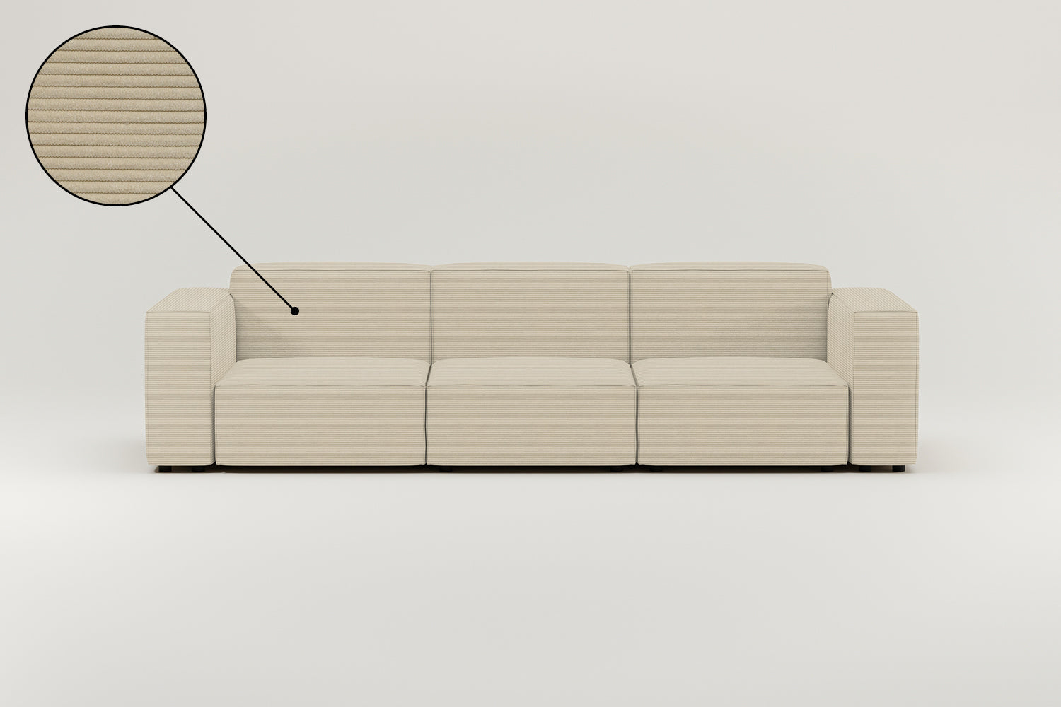 Stoffbezug - Modulares Sofa Harvey 4-Sitzer