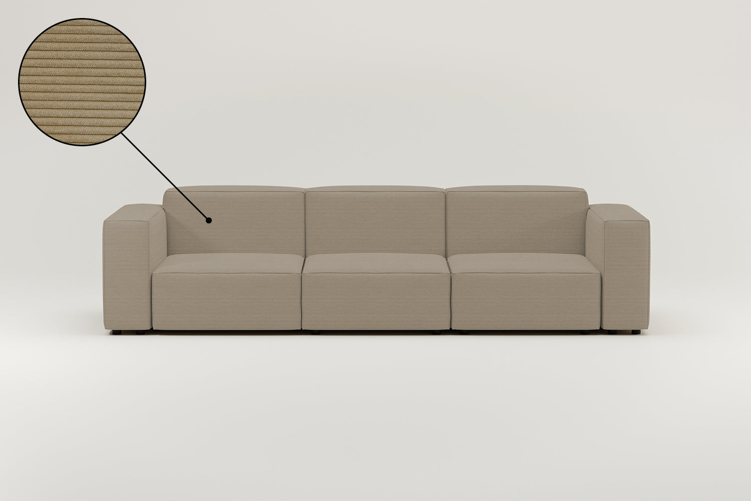 Stoffbezug - Modulares Sofa Harvey 4-Sitzer