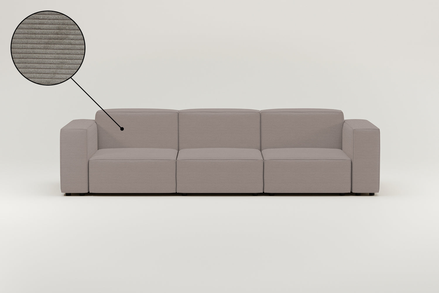 Stoffbezug - Modulares Sofa Harvey 4-Sitzer