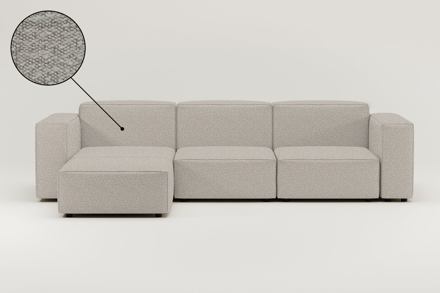 Stoffbezug - Modulares Sofa Harvey L 4-Sitzer mit Schlaffunktion