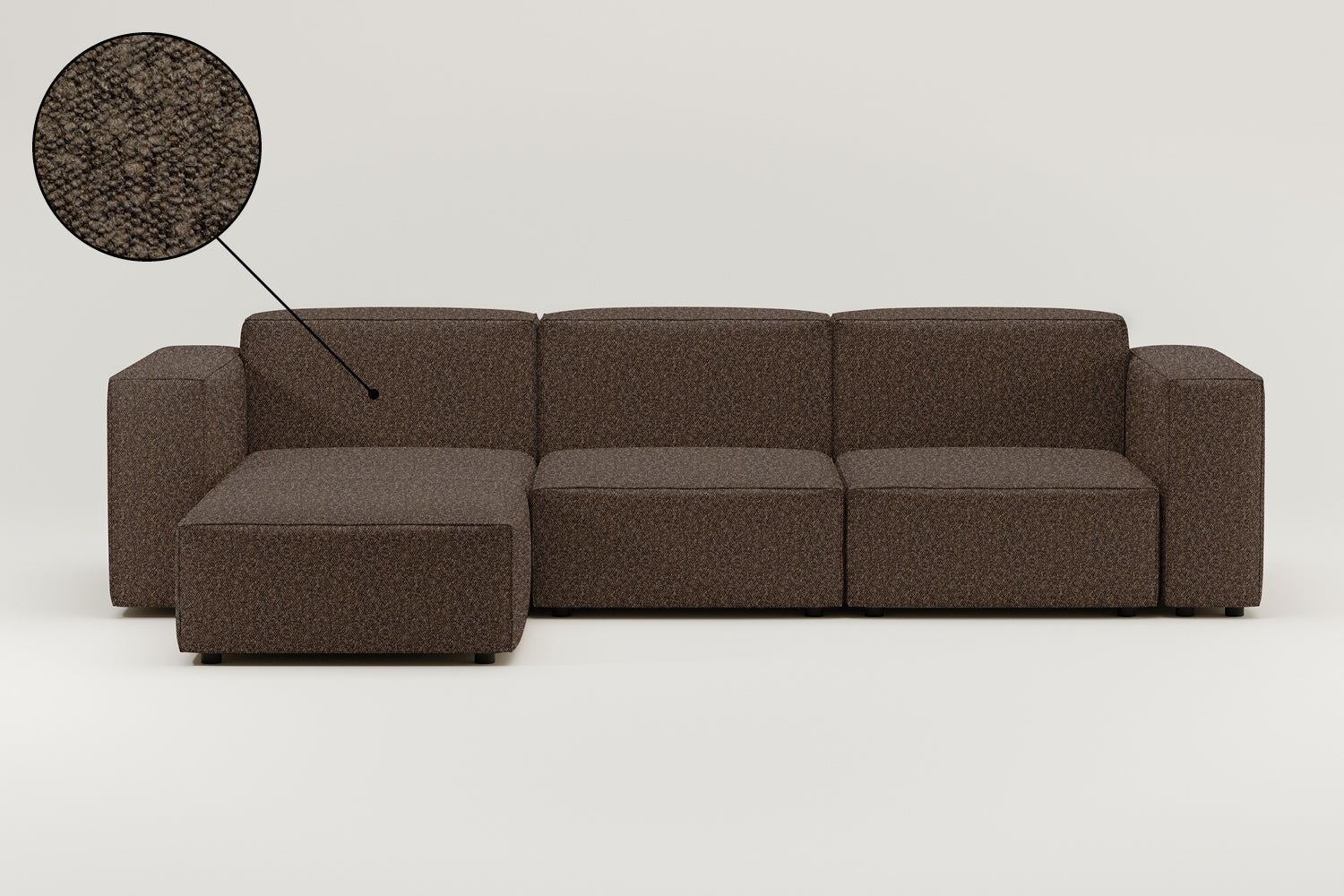 Stoffbezug - Modulares Sofa Harvey L 4-Sitzer mit Schlaffunktion
