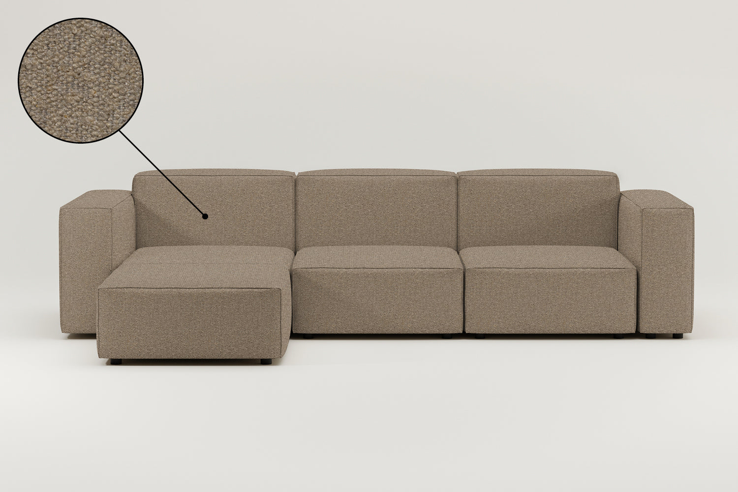 Stoffbezug - Modulares Sofa Harvey L 4-Sitzer mit Schlaffunktion