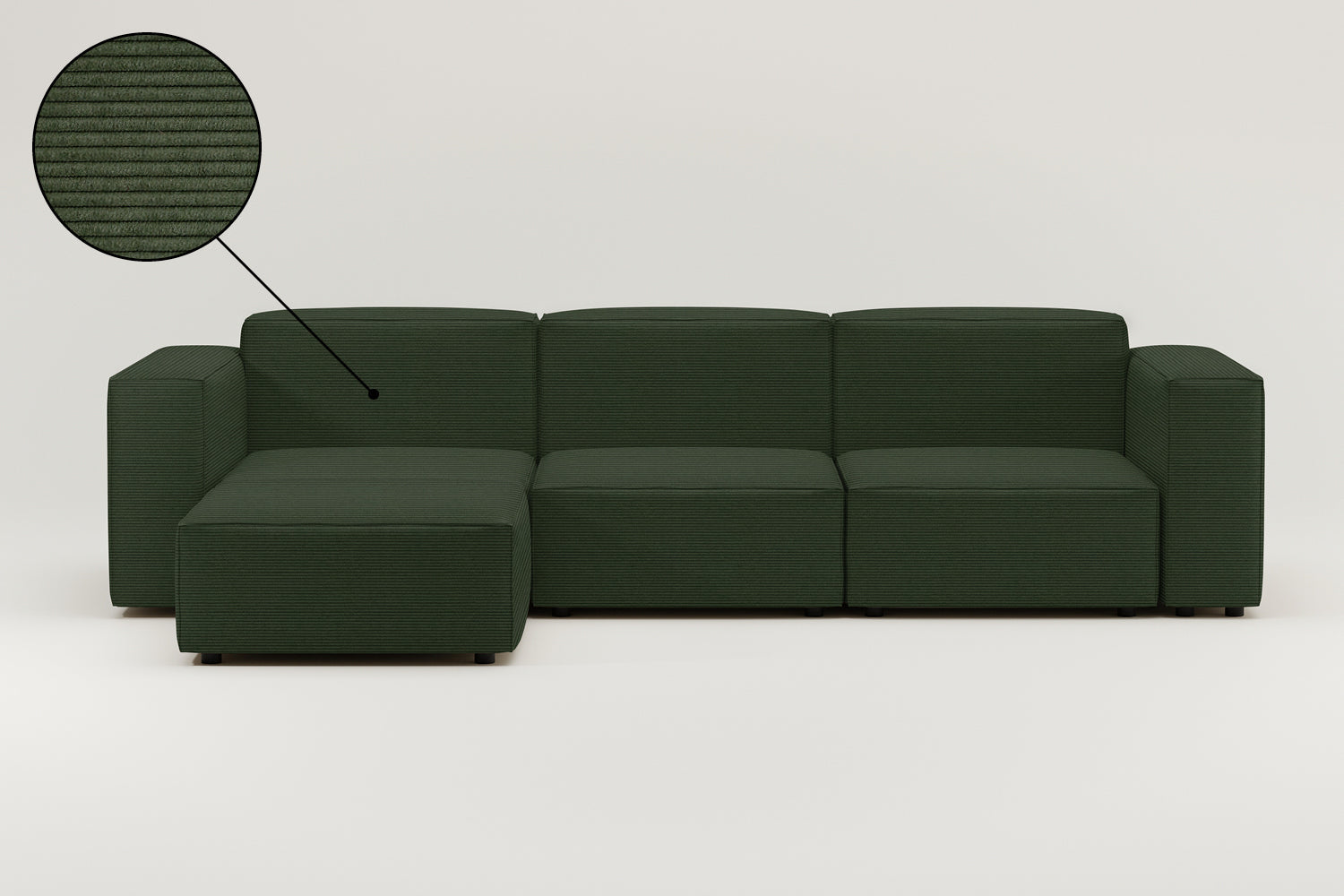 Stoffbezug - Modulares Sofa Harvey L 4-Sitzer mit Schlaffunktion