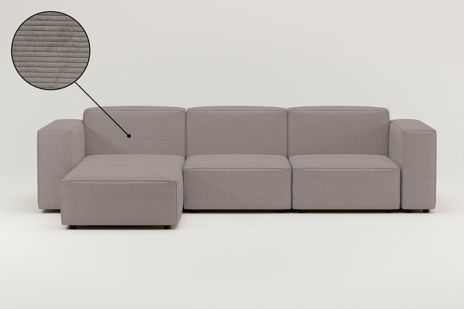 Stoffbezug - Modulares Sofa Harvey L 4-Sitzer mit Schlaffunktion