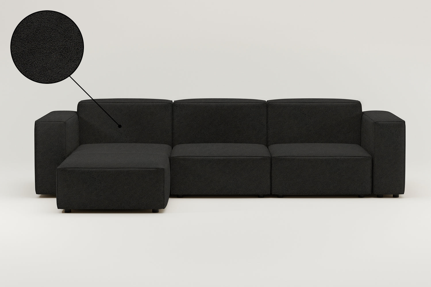 Stoffbezug - Modulares Sofa Harvey L 4-Sitzer mit Schlaffunktion