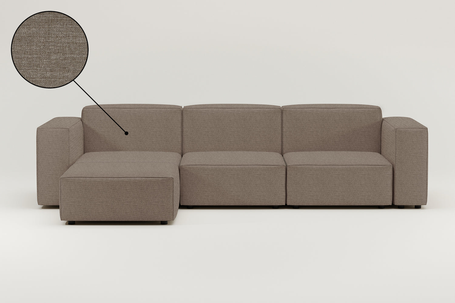Stoffbezug - Modulares Sofa Harvey L 4-Sitzer mit Schlaffunktion