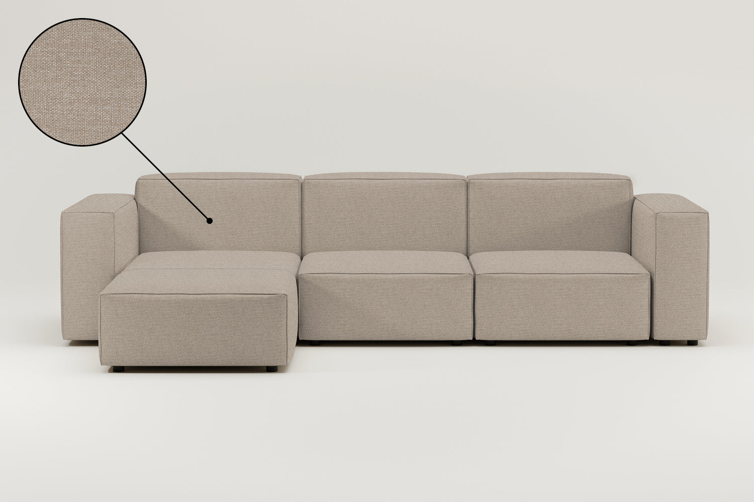 Stoffbezug - Modulares Sofa Harvey L 4-Sitzer mit Schlaffunktion