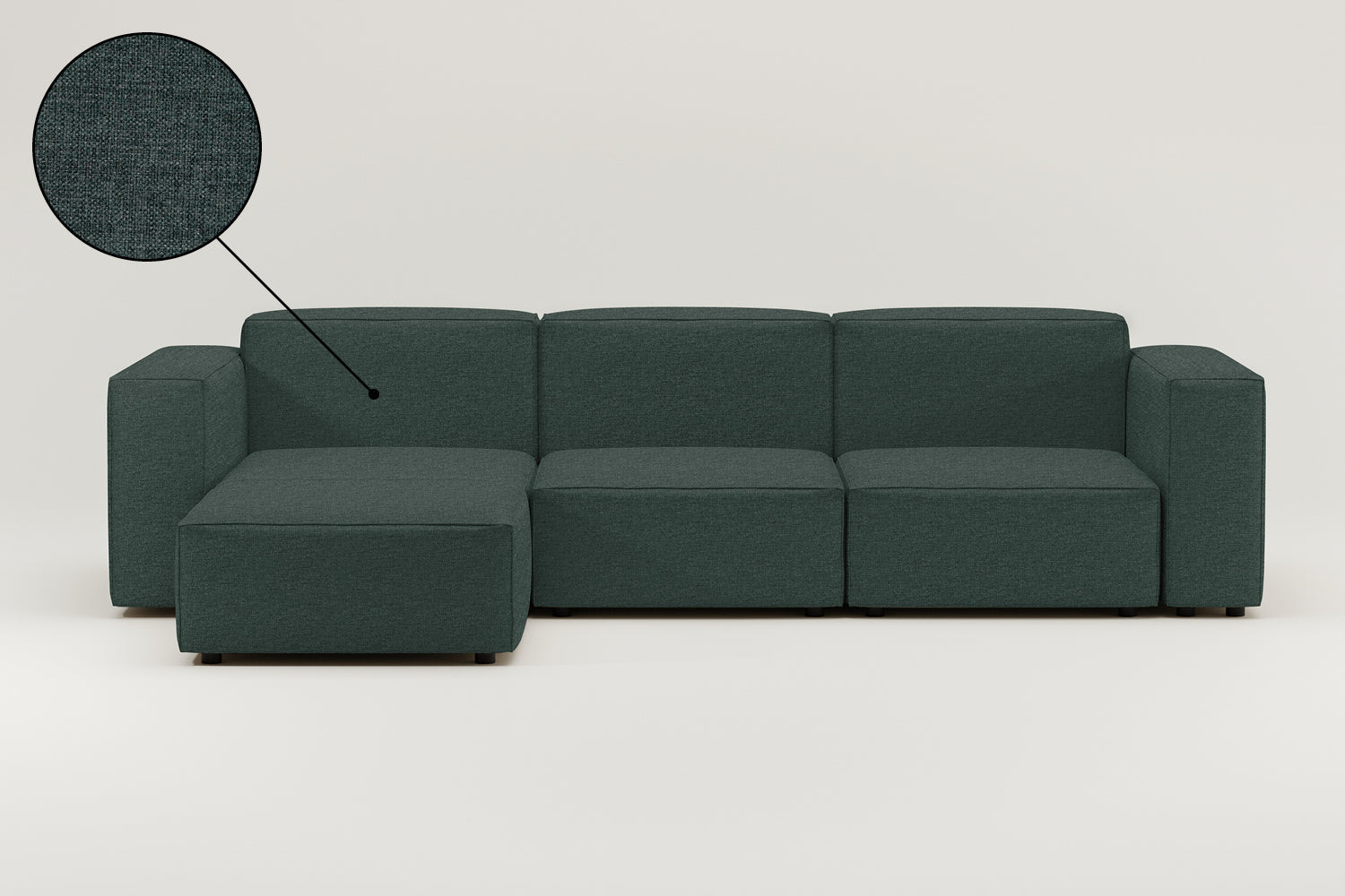 Stoffbezug - Modulares Sofa Harvey L 4-Sitzer mit Schlaffunktion