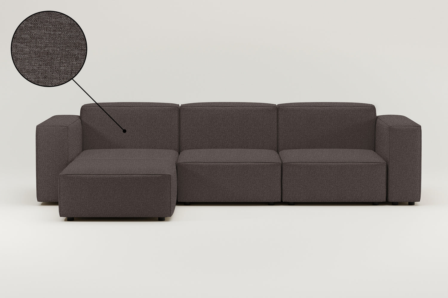 Stoffbezug - Modulares Sofa Harvey L 4-Sitzer mit Schlaffunktion