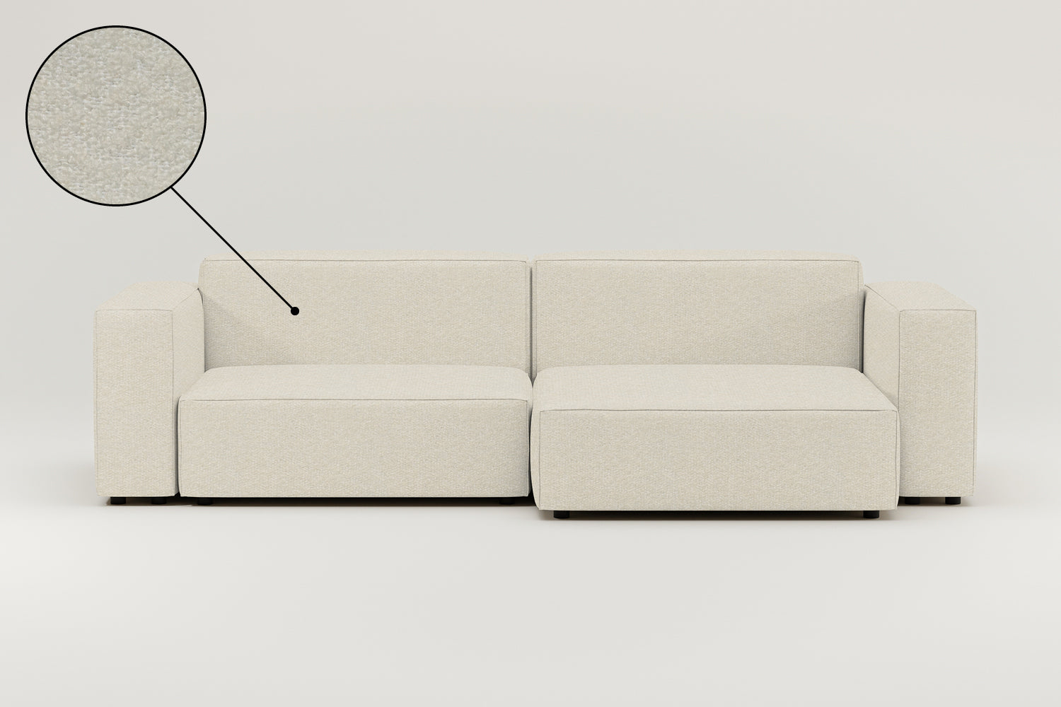 Stoffbezug - Modulares Ecksofa Harvey 4-Sitzer