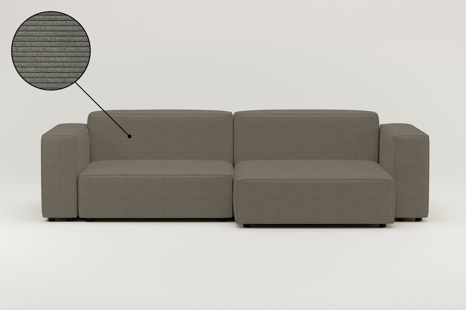 Stoffbezug - Modulares Ecksofa Harvey 4-Sitzer