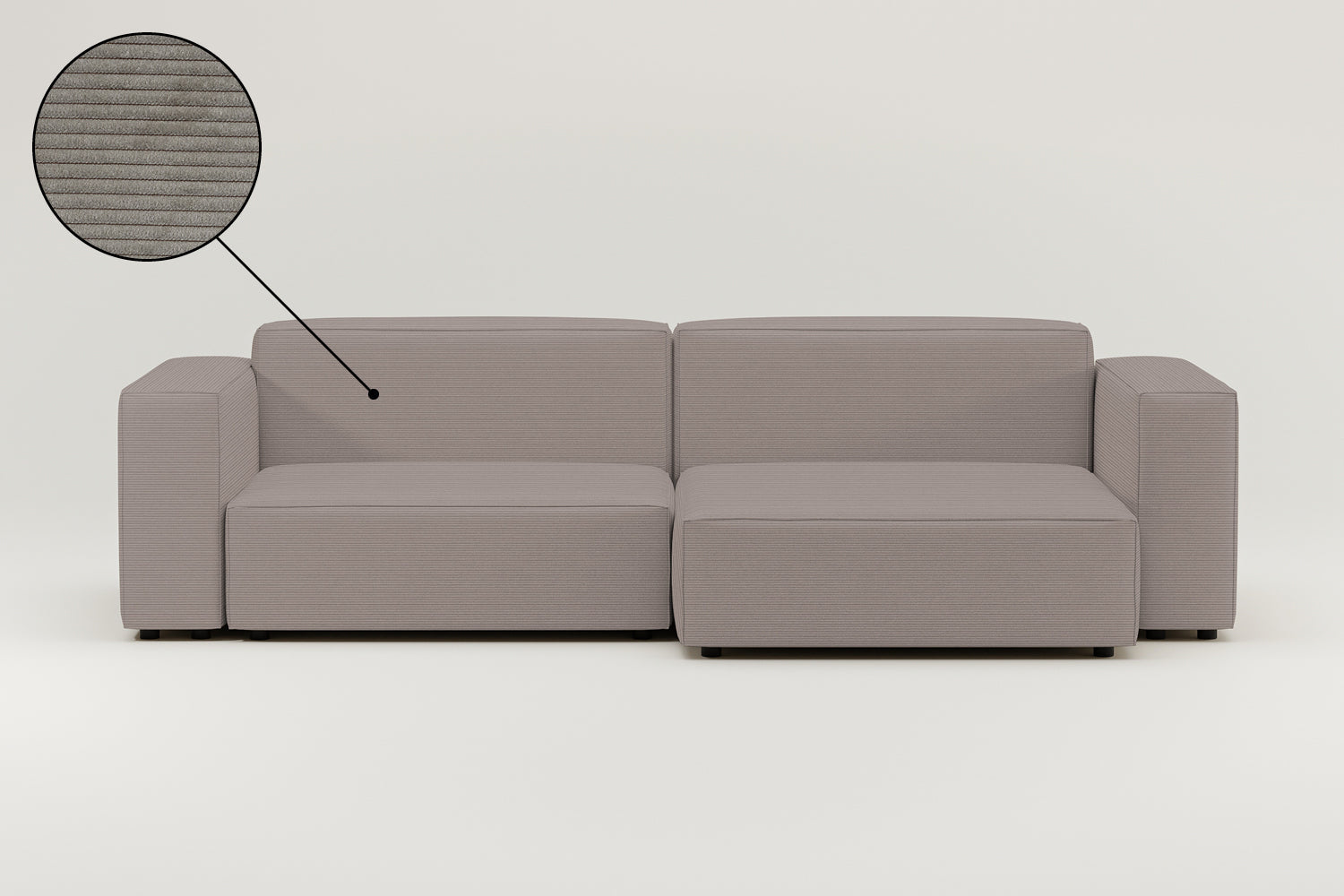 Stoffbezug - Modulares Ecksofa Harvey 4-Sitzer