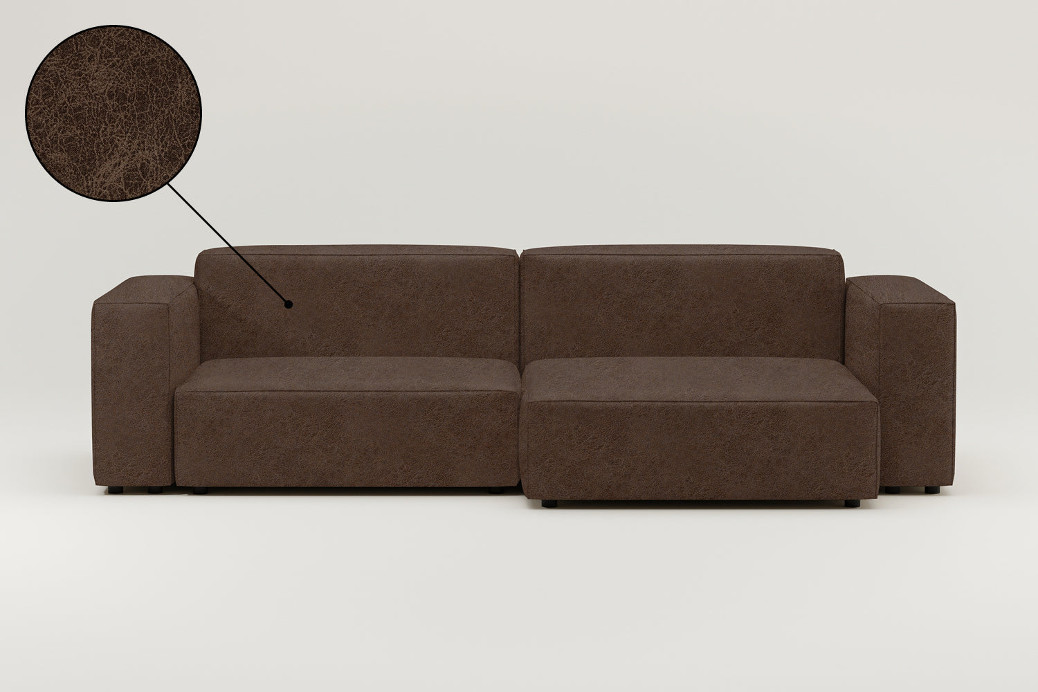 Stoffbezug - Modulares Ecksofa Harvey 4-Sitzer