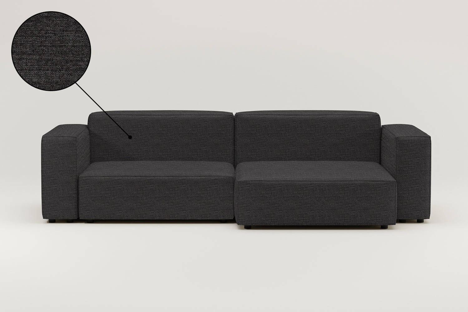 Stoffbezug - Modulares Ecksofa Harvey 4-Sitzer