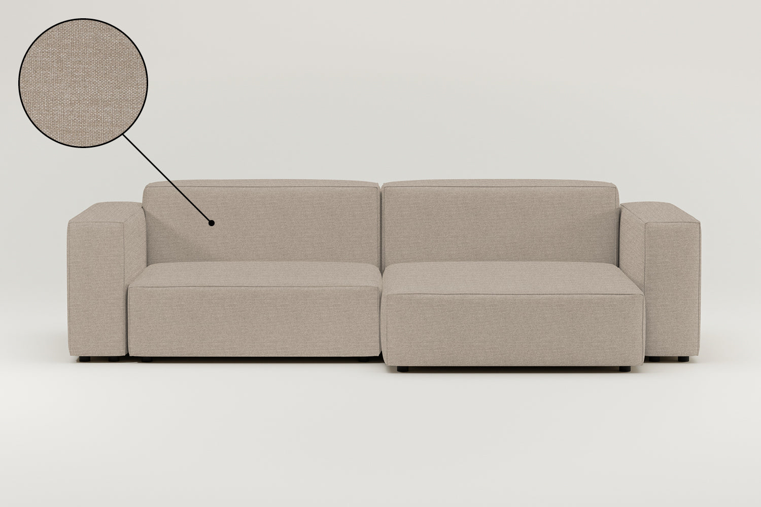 Stoffbezug - Modulares Ecksofa Harvey 4-Sitzer