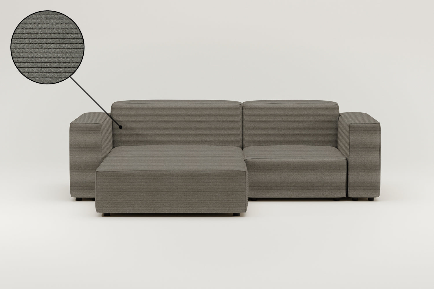 Fabric upholstery - Harvey modular 3-seater corner sofa