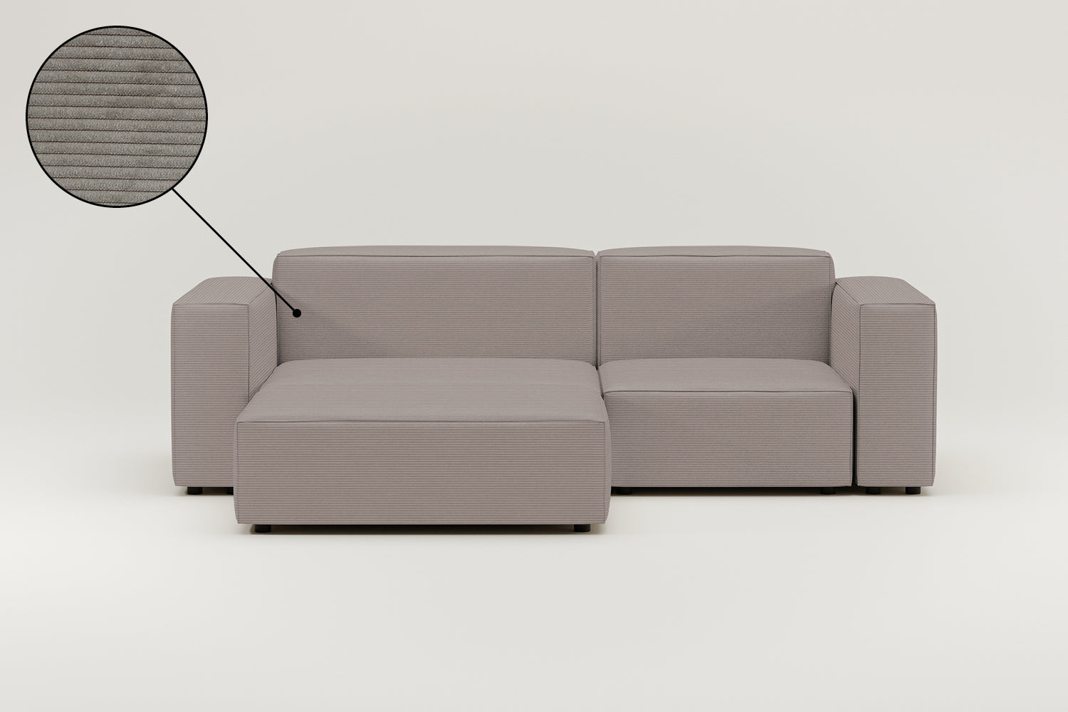 Fabric upholstery - Harvey modular 3-seater corner sofa