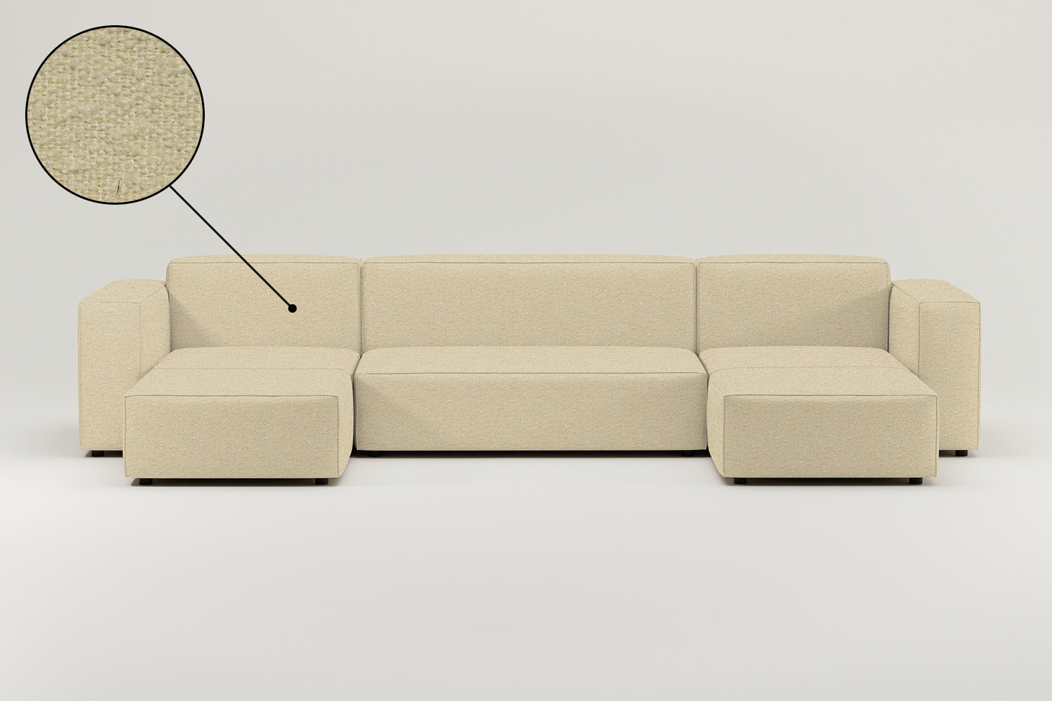 Stoffbezug - Modulares Sofa Harvey U-Form / Wohnlandschaft