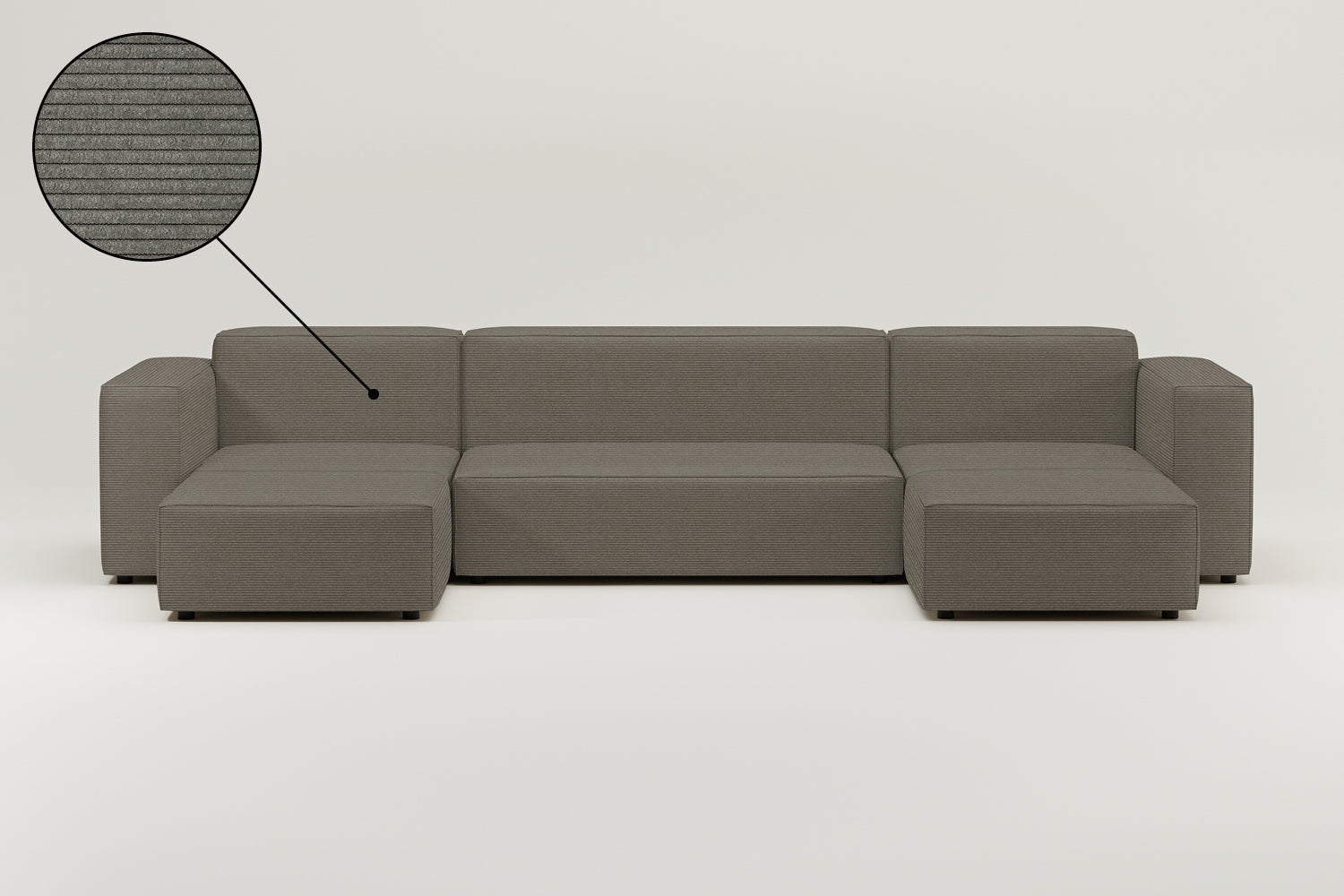 Stoffbezug - Modulares Sofa Harvey U-Form / Wohnlandschaft