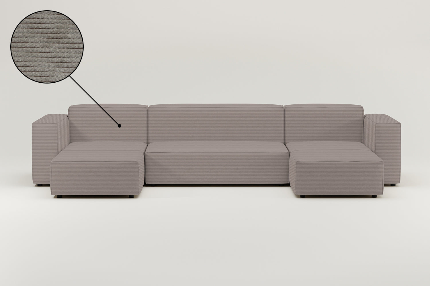 Stoffbezug - Modulares Sofa Harvey U-Form / Wohnlandschaft