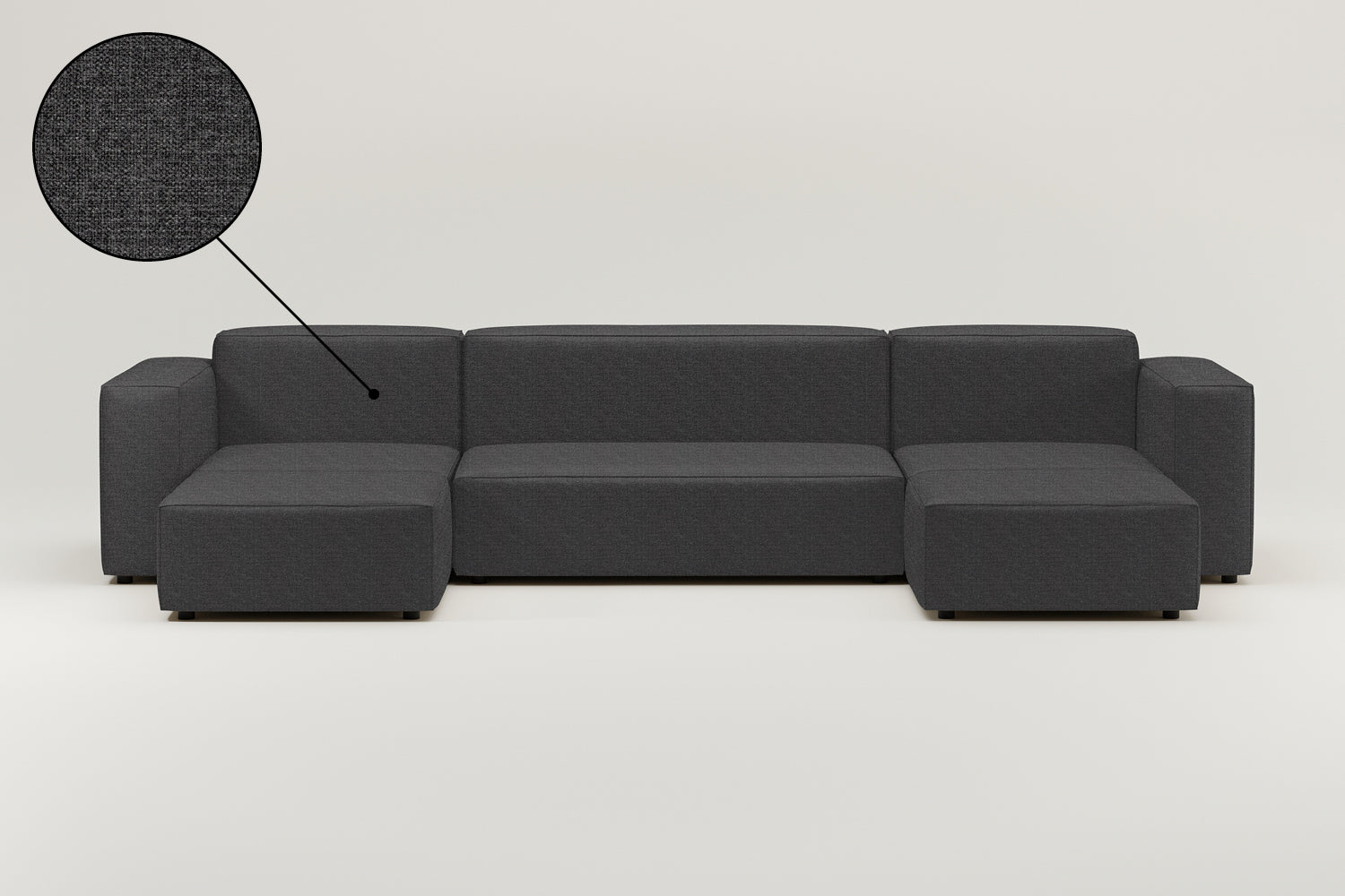 Stoffbezug - Modulares Sofa Harvey U-Form / Wohnlandschaft