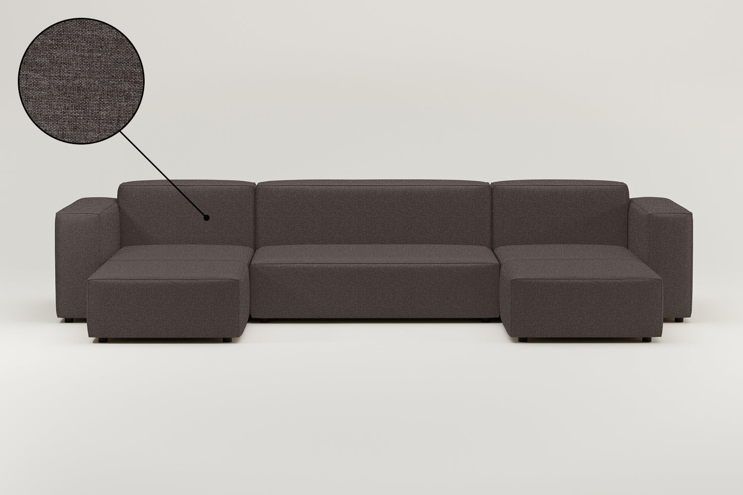 Stoffbezug - Modulares Sofa Harvey U-Form / Wohnlandschaft