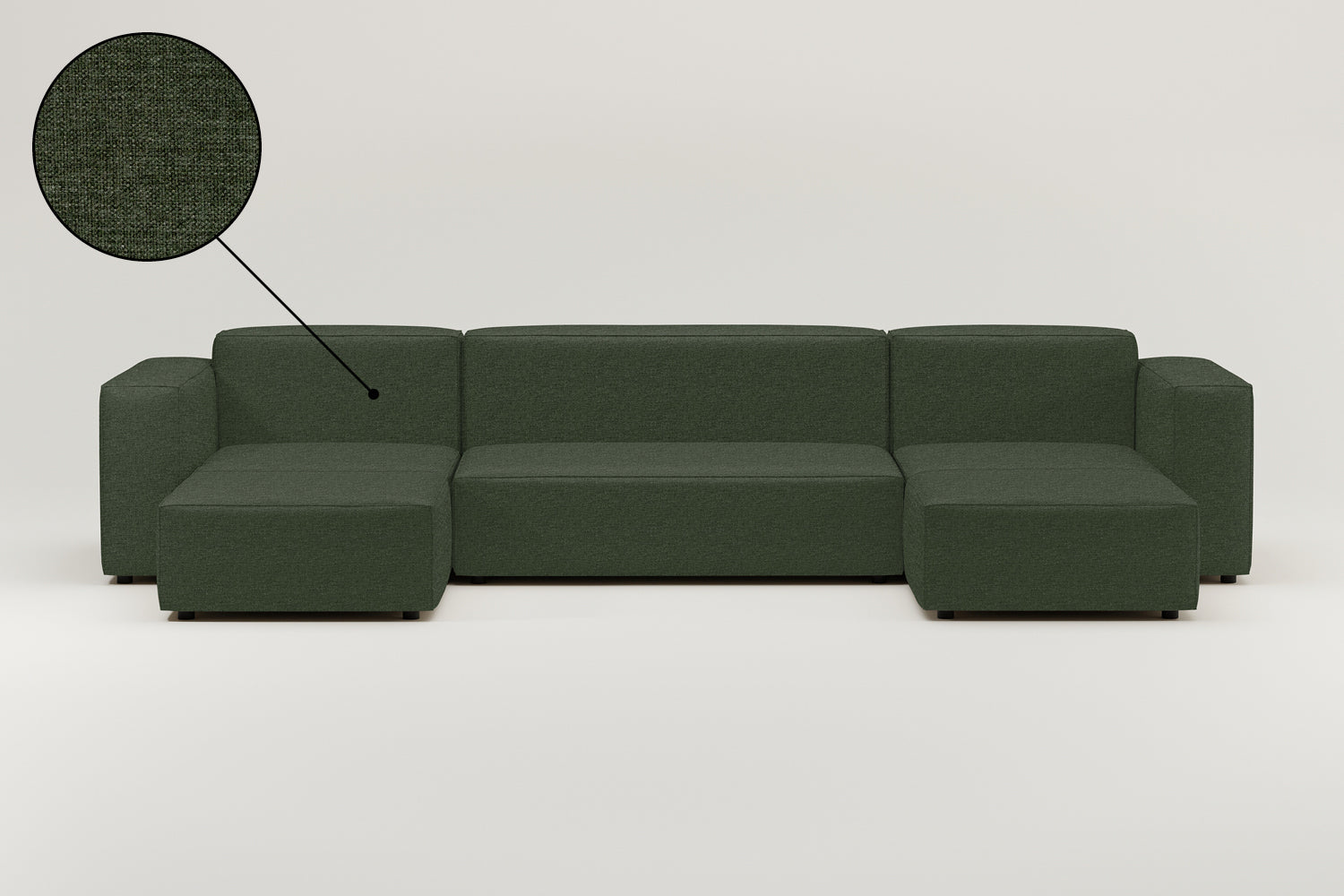Stoffbezug - Modulares Sofa Harvey U-Form / Wohnlandschaft