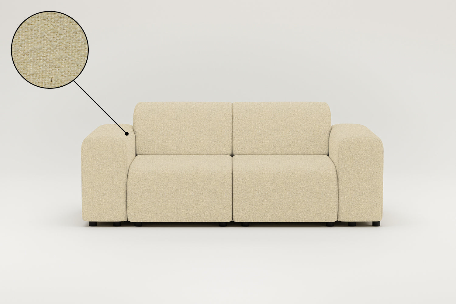 Stoffbezug - Modulares Sofa Nina 2-Sitzer