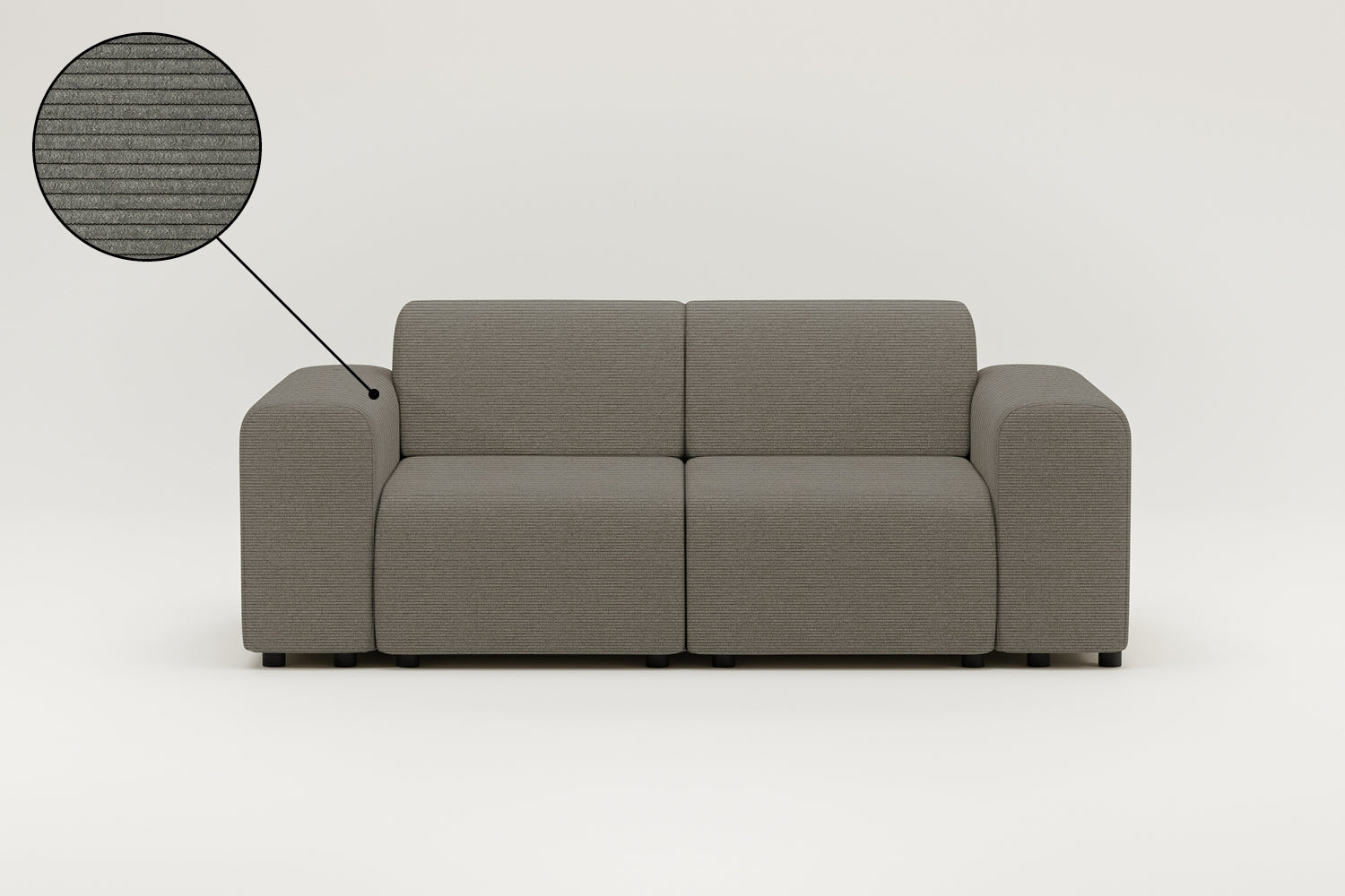 Stoffbezug - Modulares Sofa Nina 2-Sitzer
