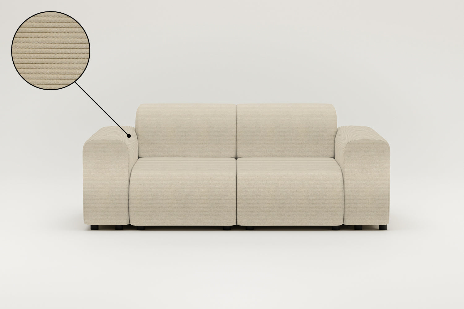 Modular sofa Nina 2-seater with sleeping function