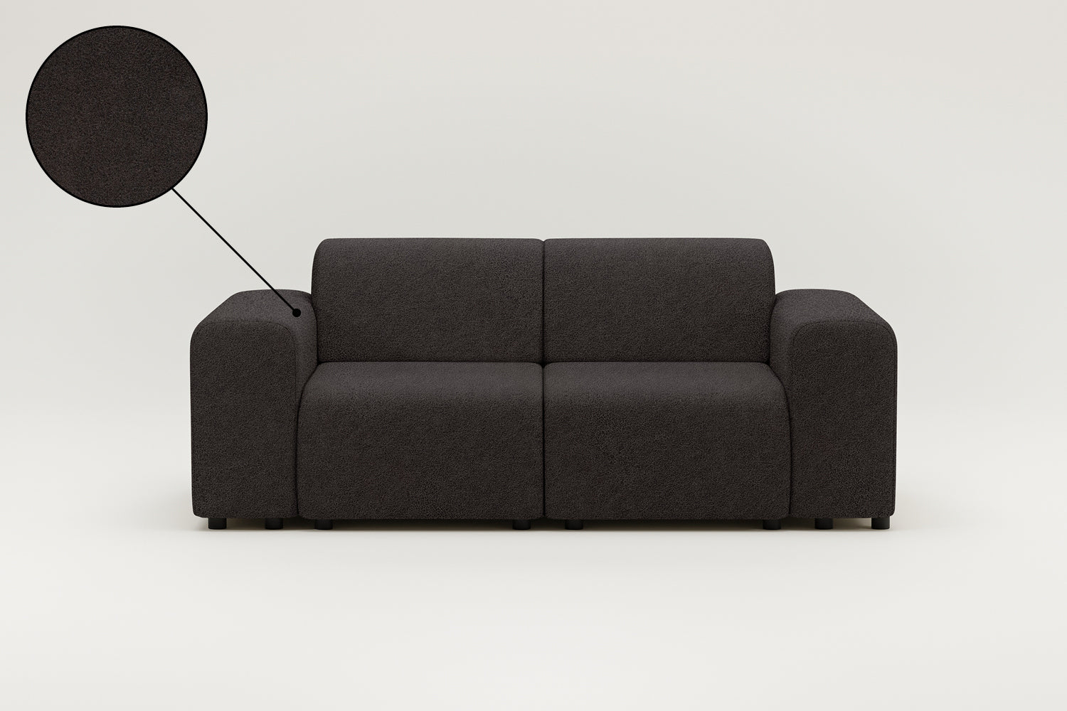 Stoffbezug - Modulares Sofa Nina 2-Sitzer