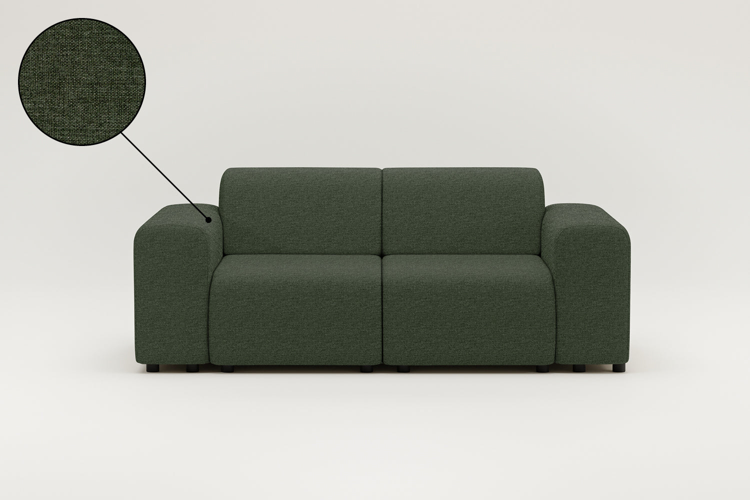 Modular sofa Nina 2-seater with sleeping function