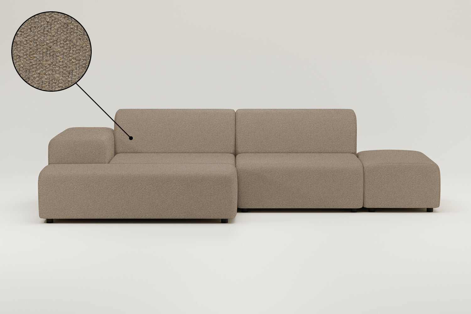 Modular corner sofa Nina 4-seater with sleeping function