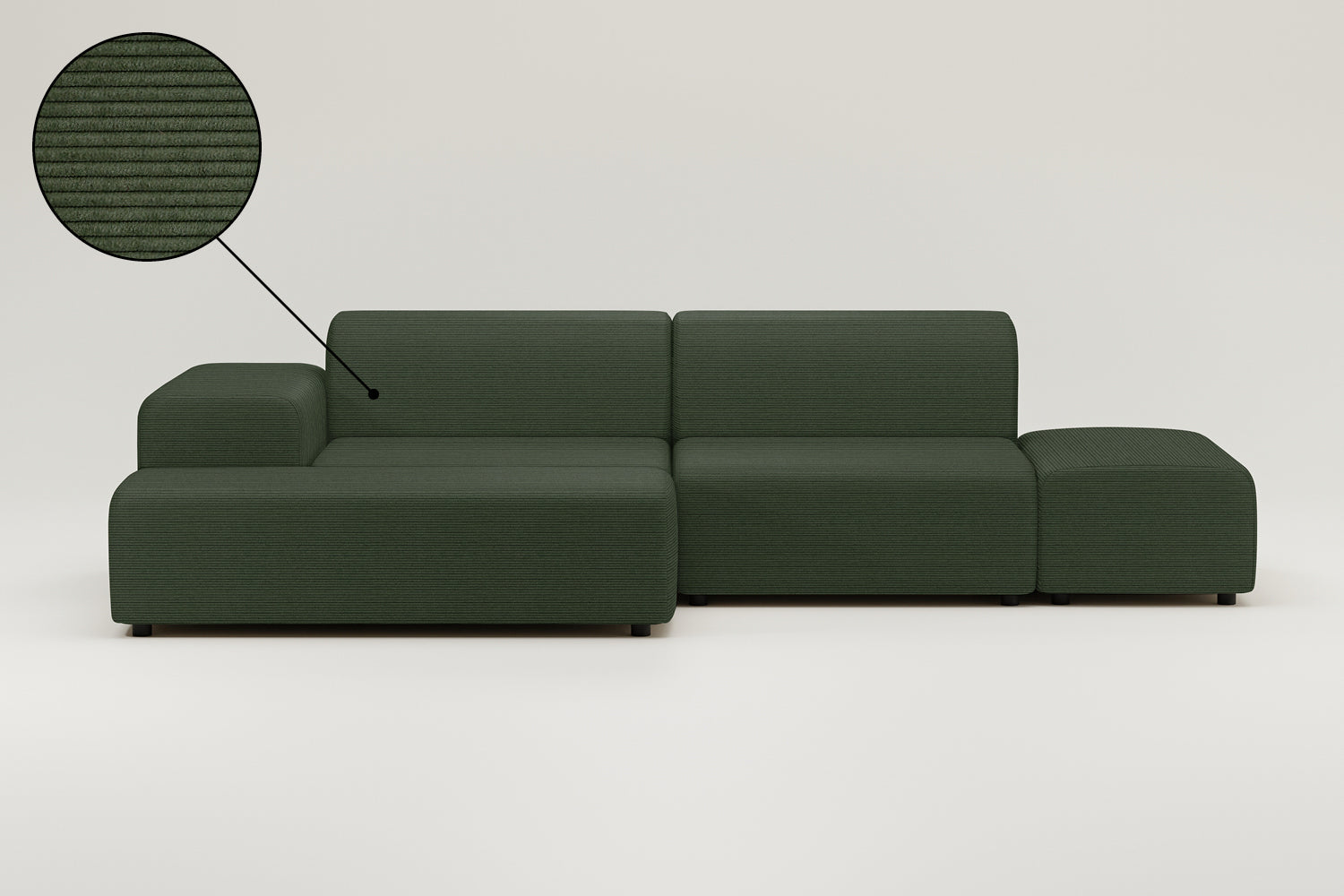 Modular corner sofa Nina 4-seater with sleeping function