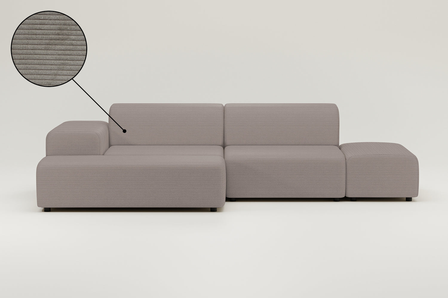 Modular corner sofa Nina 4-seater with sleeping function