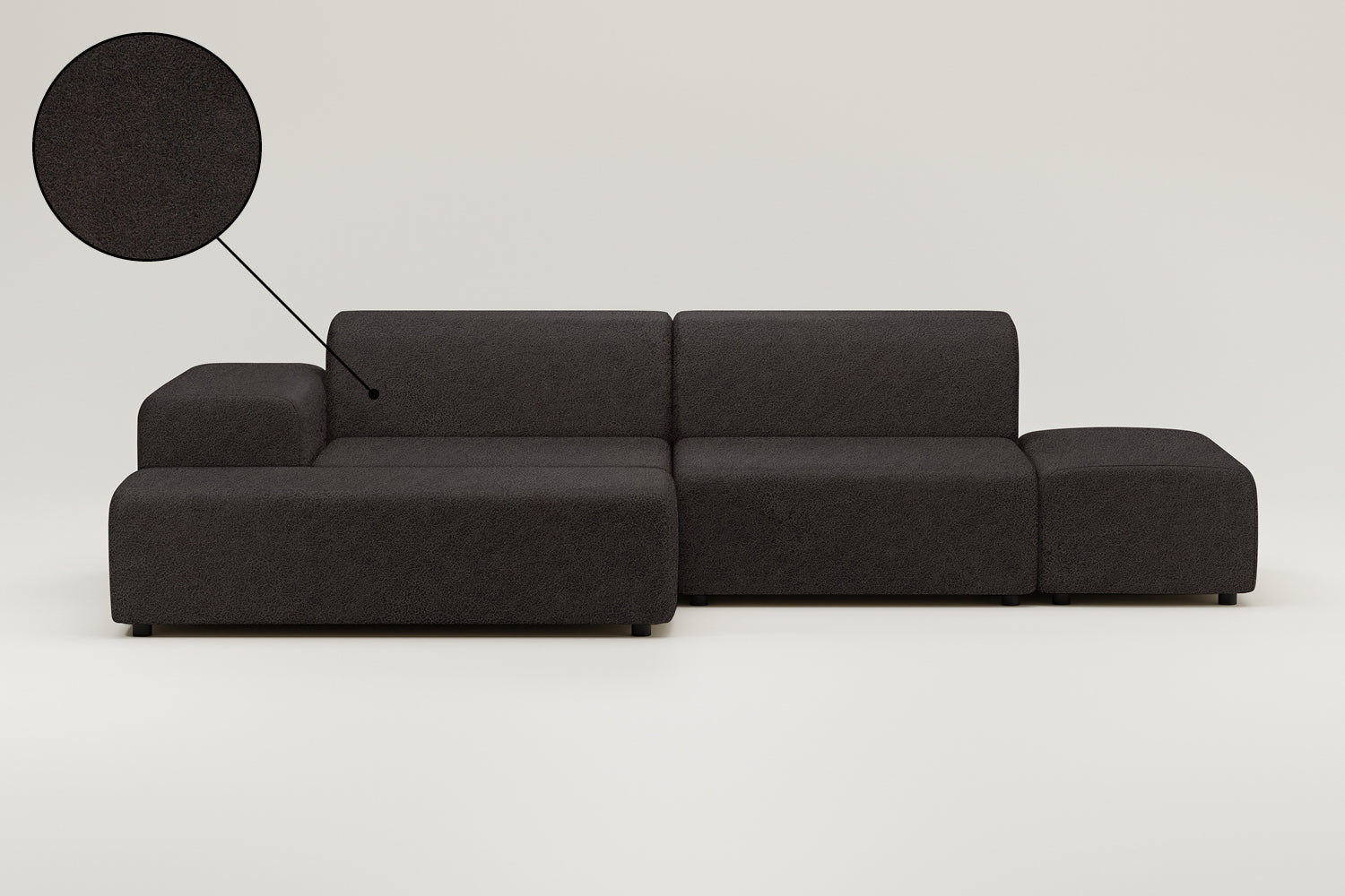 Modular corner sofa Nina 4-seater with sleeping function