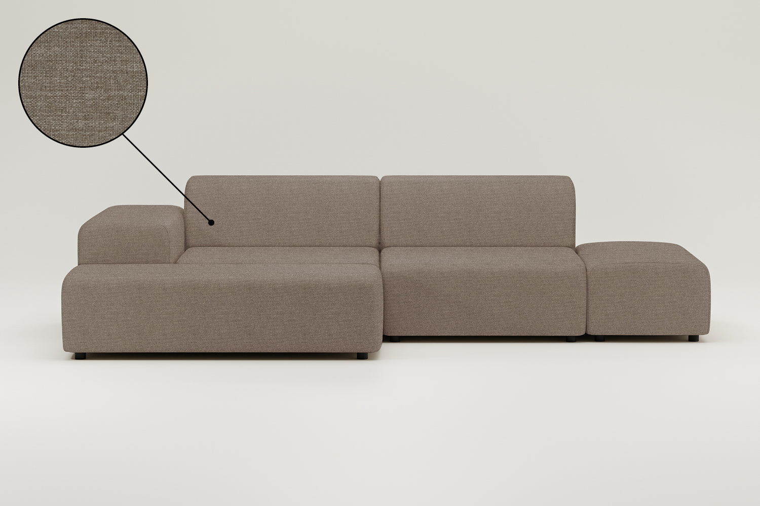 Modular corner sofa Nina 4-seater with sleeping function