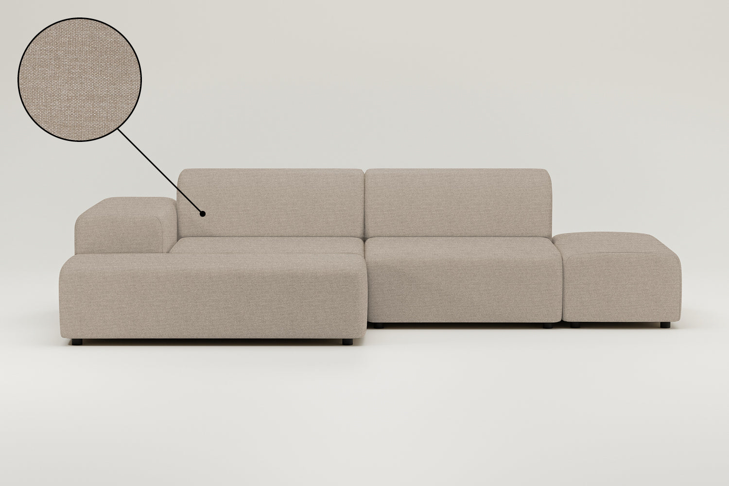Modular corner sofa Nina 4-seater with sleeping function