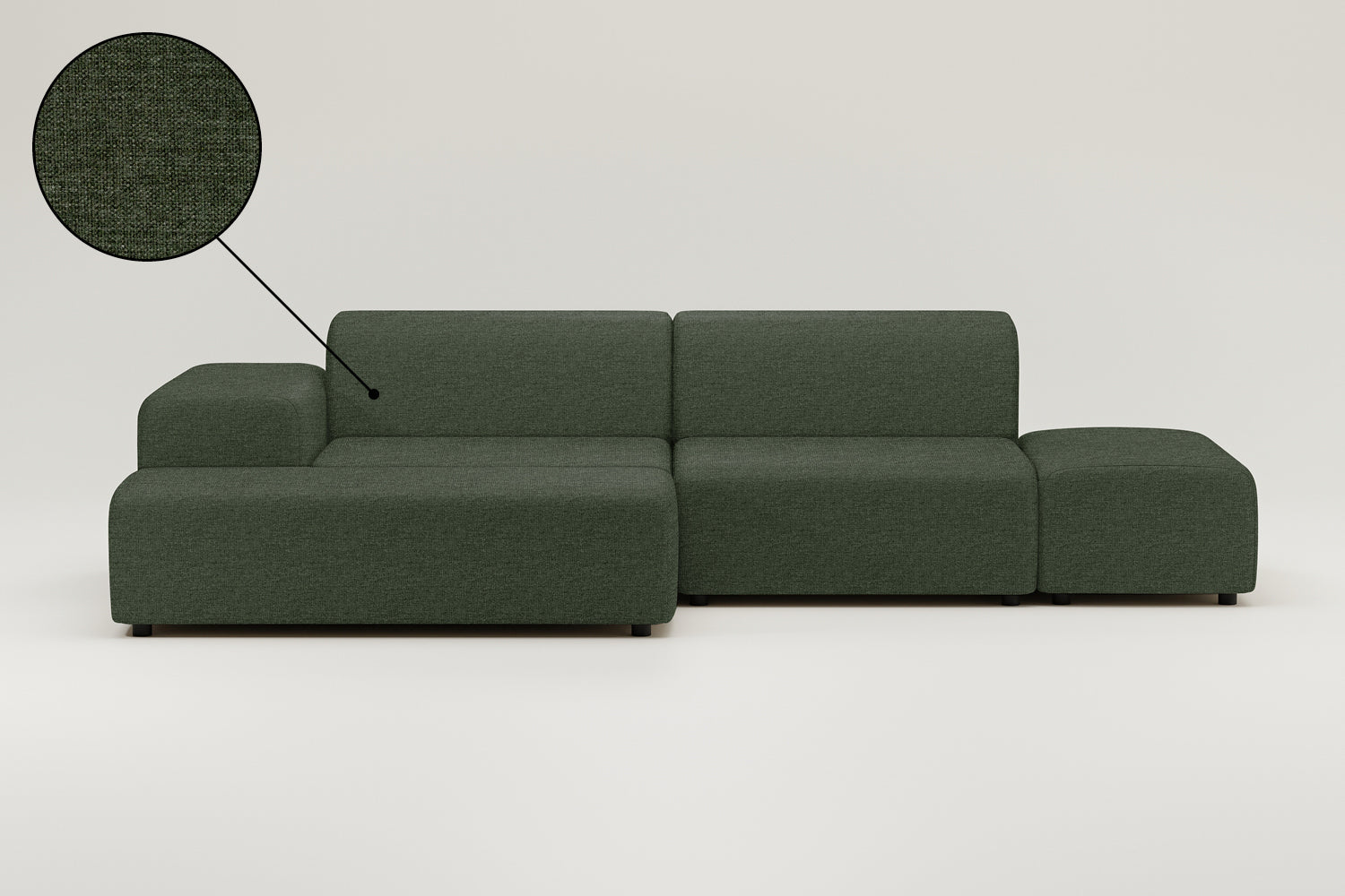 Modular corner sofa Nina 4-seater with sleeping function