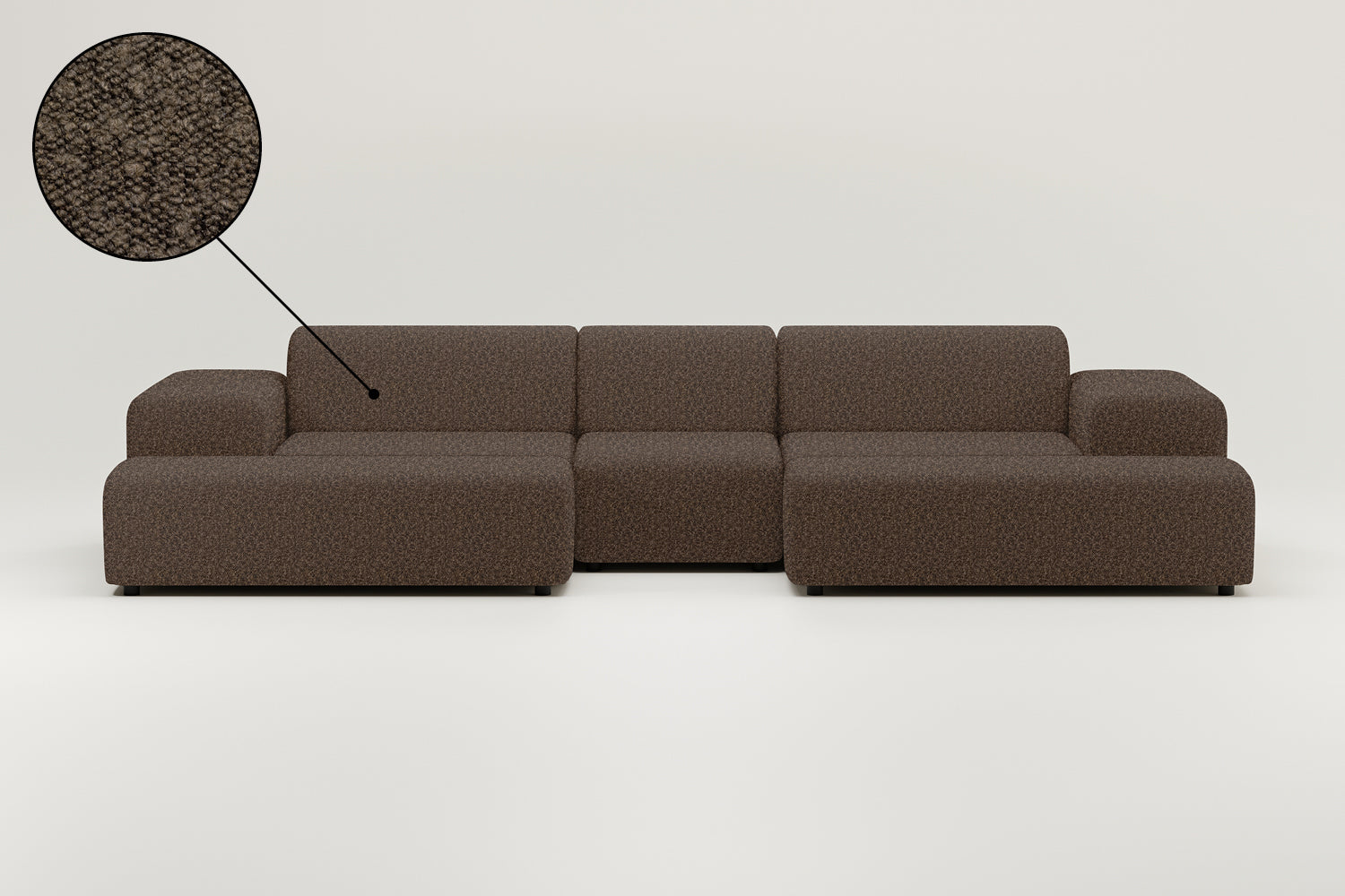 Modular sofa Nina U-shape / living room suite with sleeping function