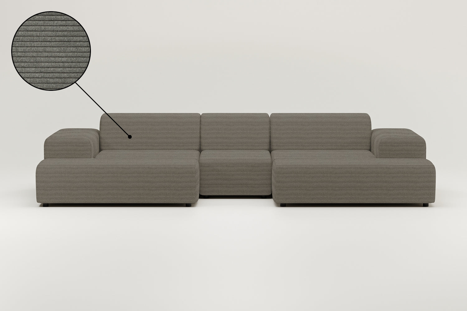 Modular sofa Nina U-shape / living room suite with sleeping function