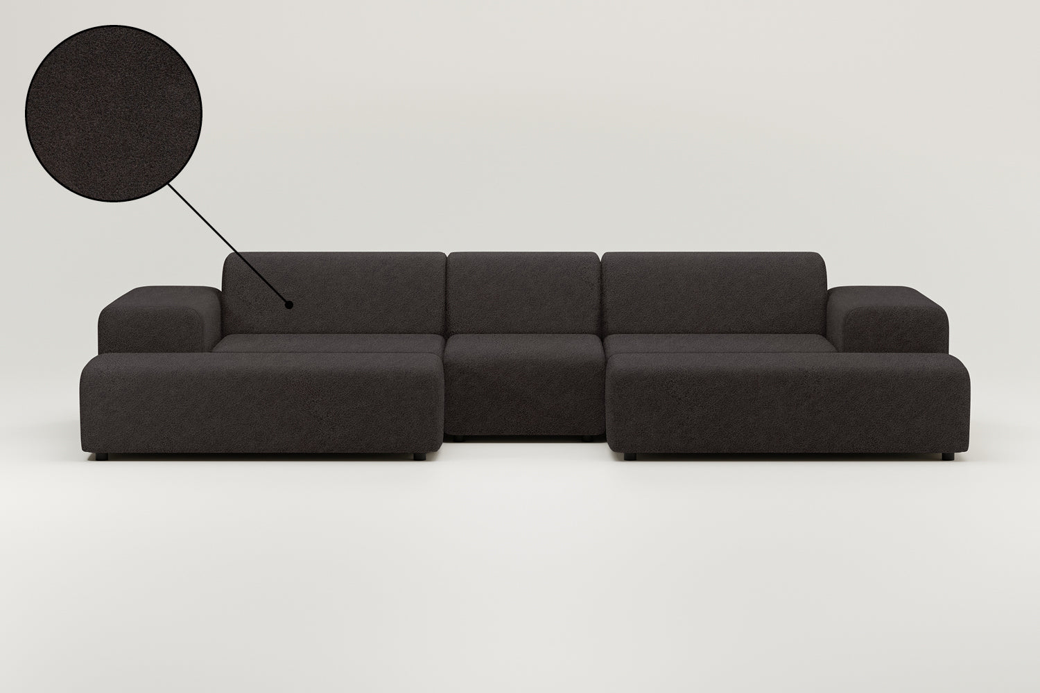 Modular sofa Nina U-shape / living room suite with sleeping function
