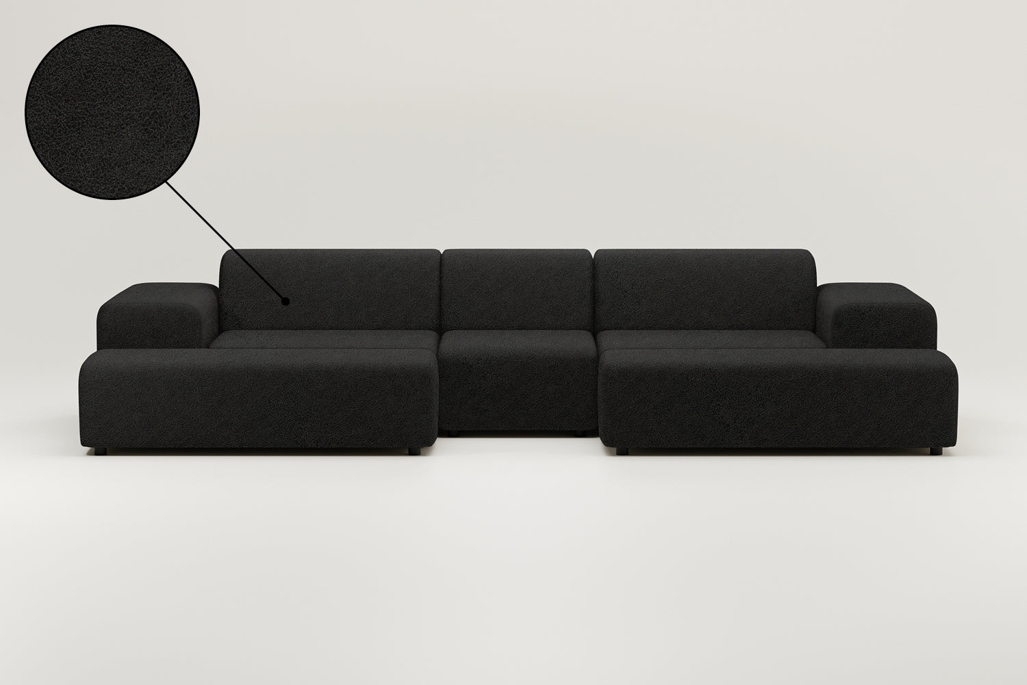 Modular sofa Nina U-shape / living room suite with sleeping function