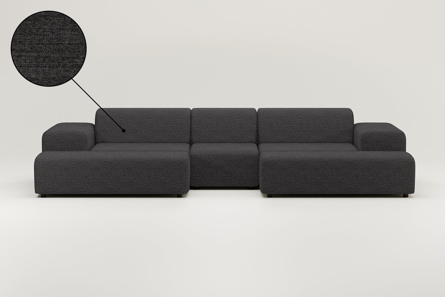 Modular sofa Nina U-shape / living room suite with sleeping function