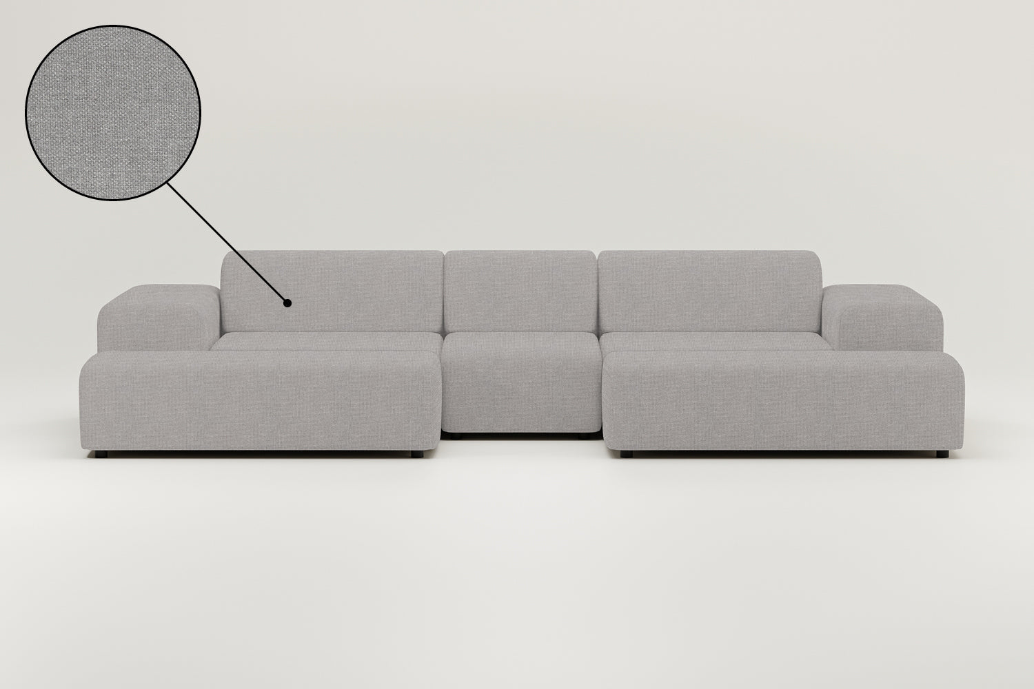 Modular sofa Nina U-shape / living room suite with sleeping function