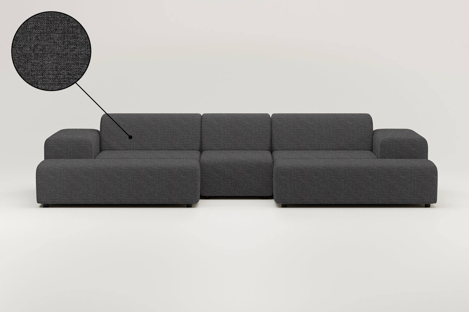 Modular sofa Nina U-shape / living room suite with sleeping function