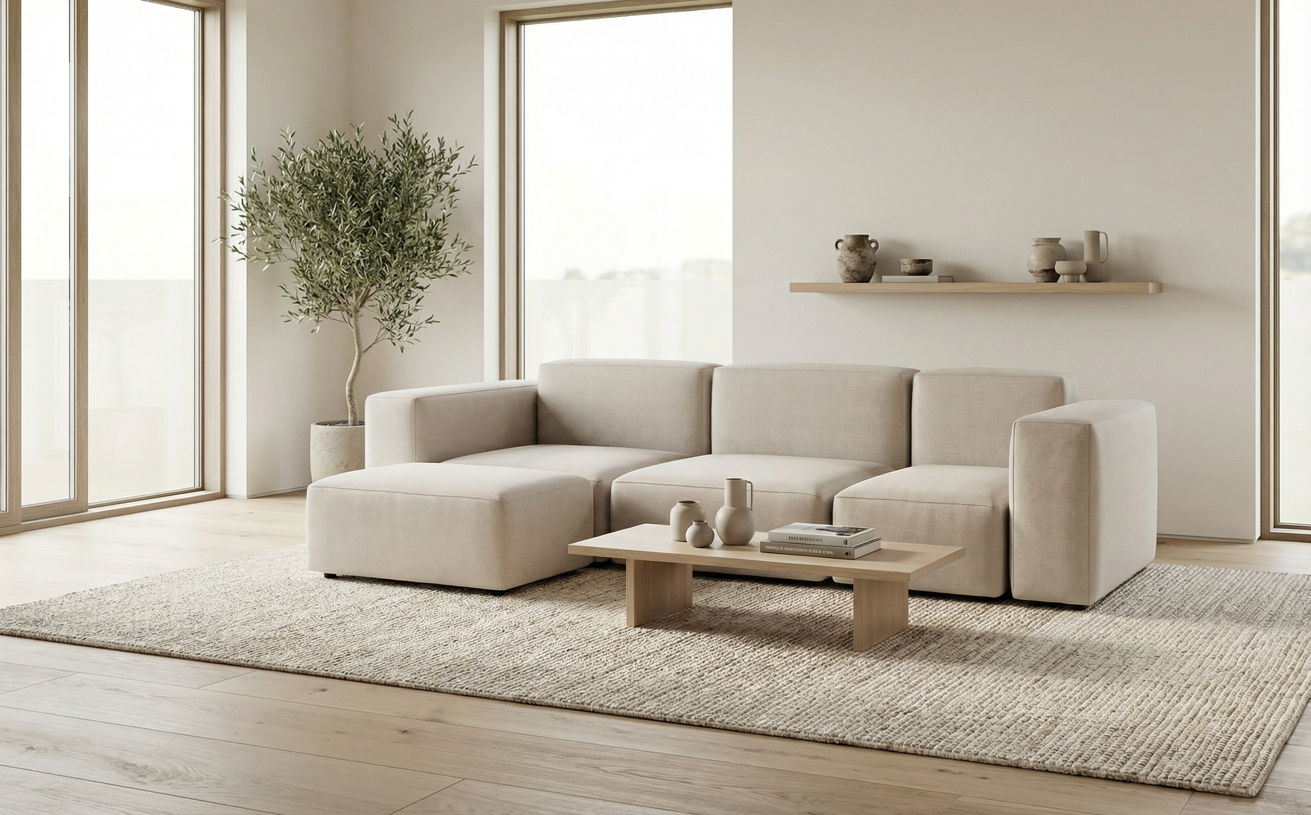 Austrian modular corner sofa Harvey 4-seater with sleep function
