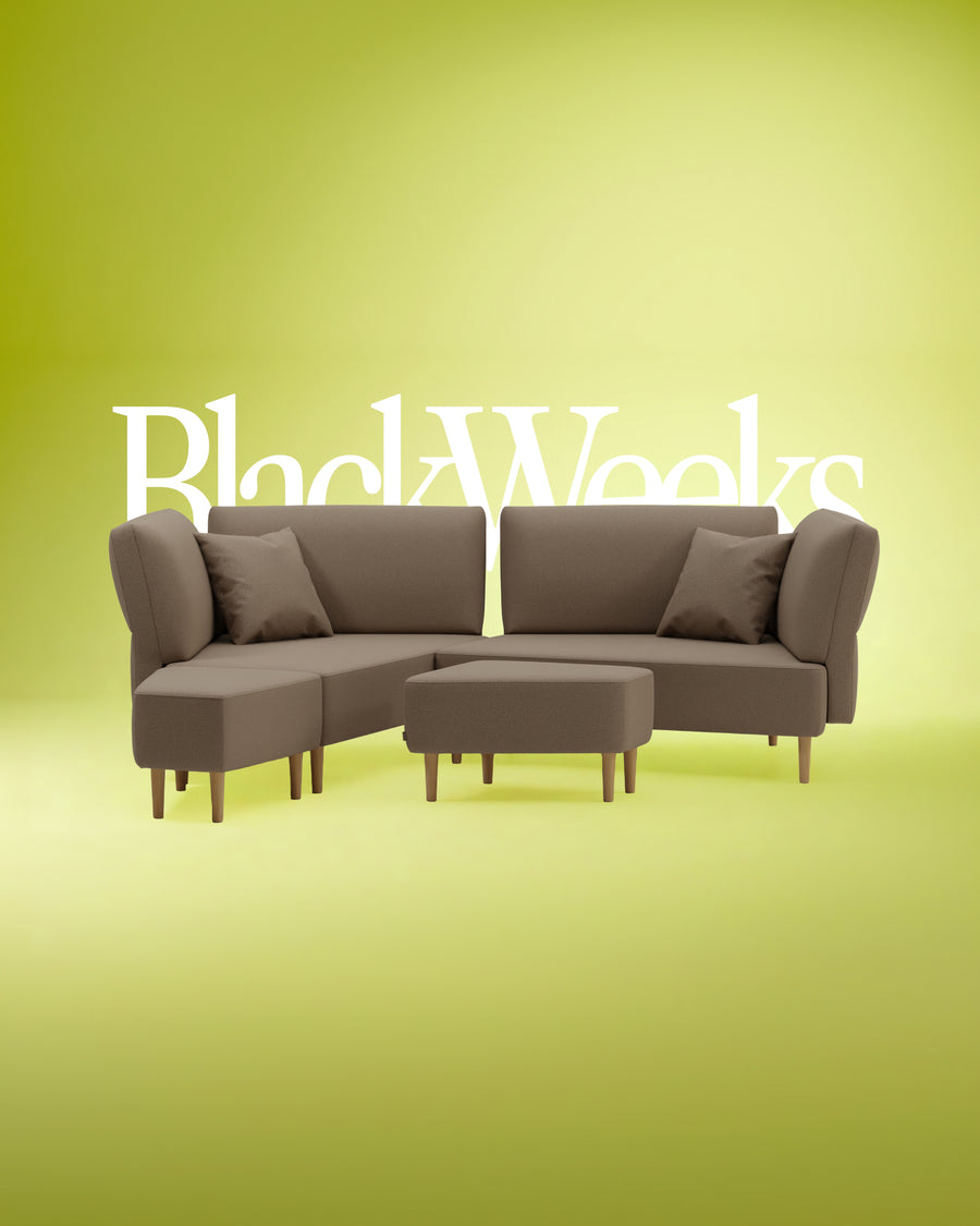 Modular sofa Mike with sleeping function