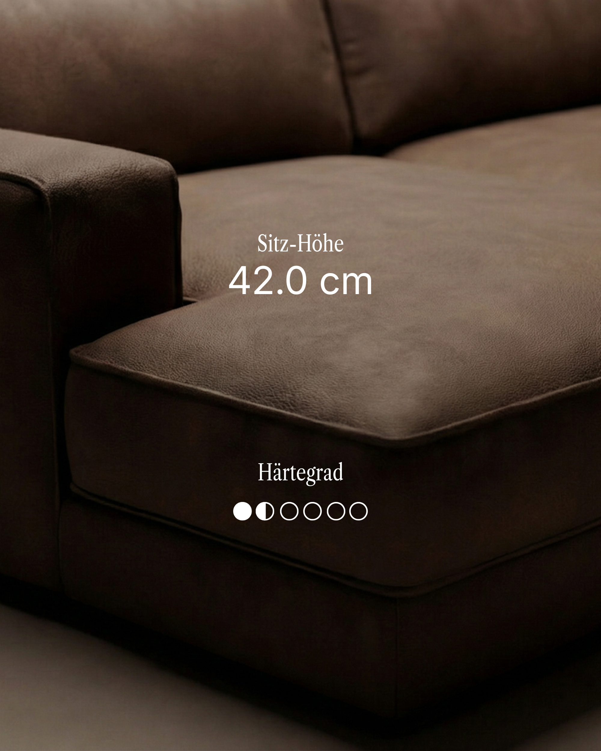 Modulares Sofa Terra L 4-Sitzer mit Schlaffunktion